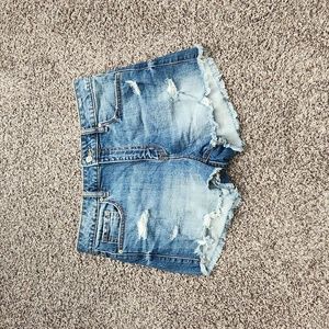 Boutique Eunina high rise cut off shorts